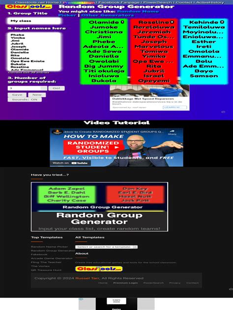 Random Group Generator (split list of names into .